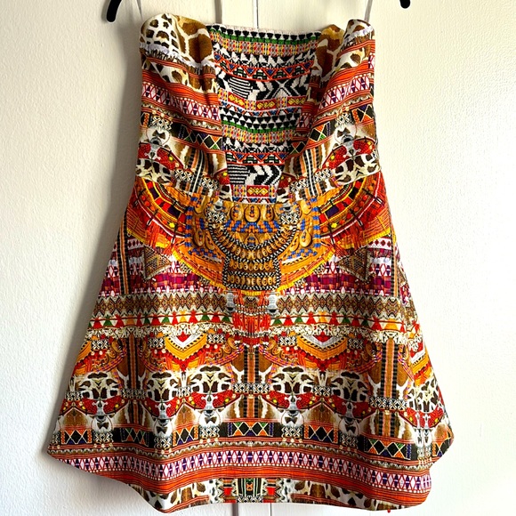 CAMILLA MAASAI MECCA EMBELLISHED A-LINE STRAPLESS DRESS ❤️ - Picture 6 of 7